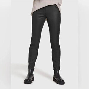 GERRY WEBBER BLACK WAX COATED JEANS LIKE NEW SIZE 8